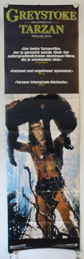 Greystoke: The Legend of Tarzan Lord of the Apes original release german movie poster